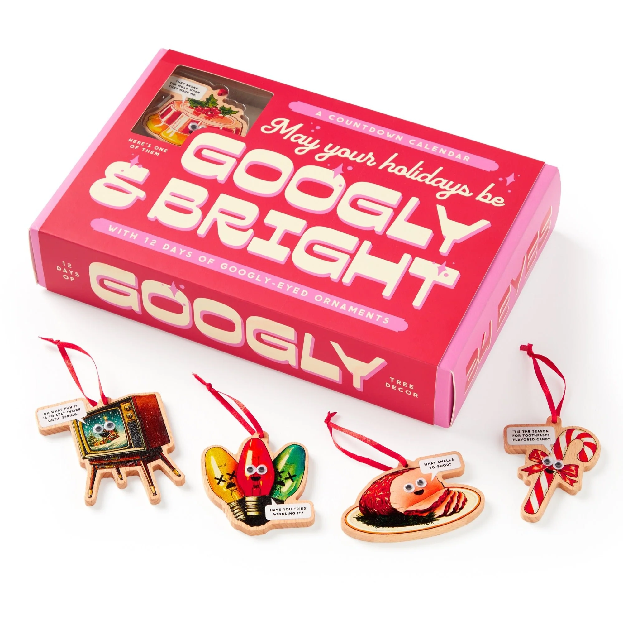 Googly & Bright Holiday Ornament Countdown Calendar - Image 3