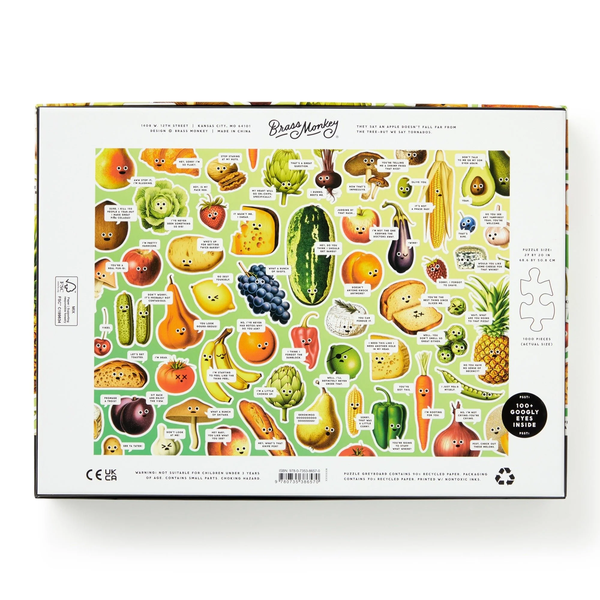 Googly Food 1000 Piece Puzzle - Image 8