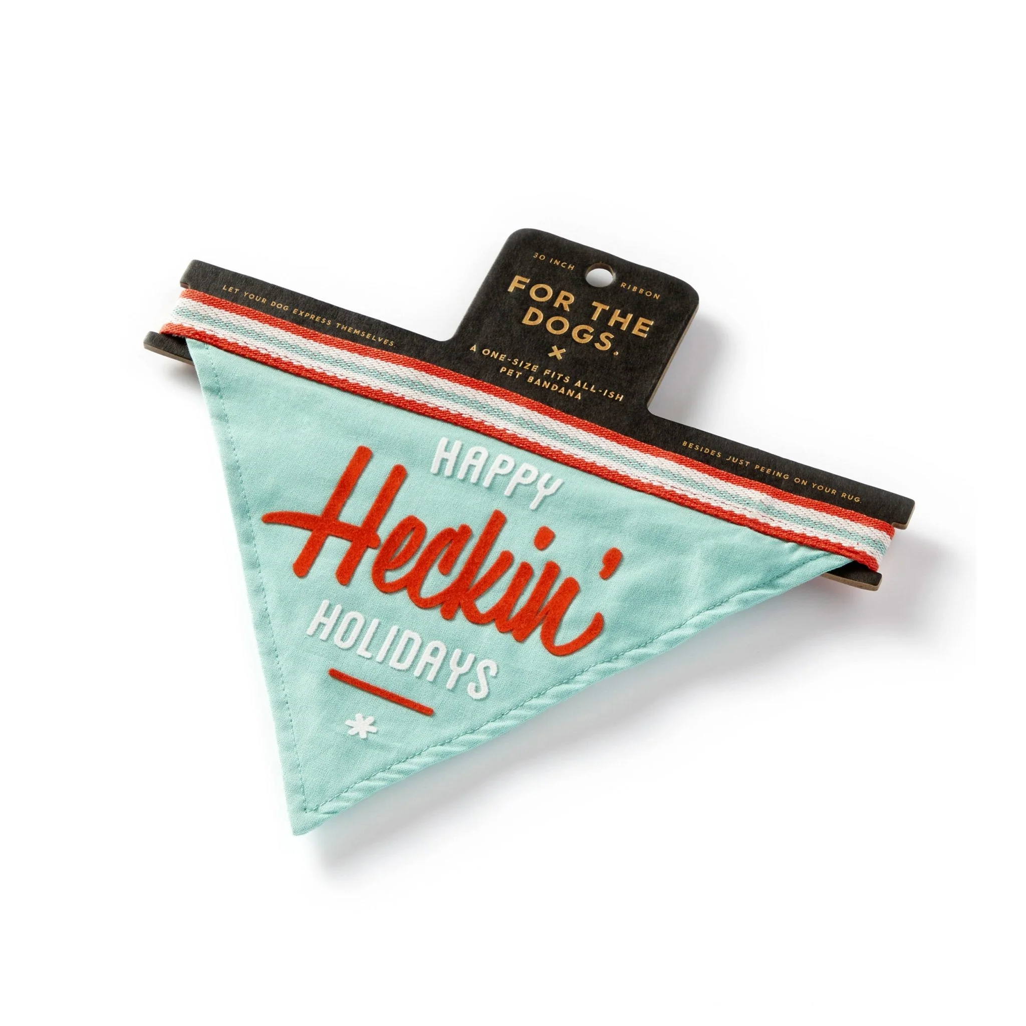 Happy Heckin' Holidays Dog Bandana - Image 3