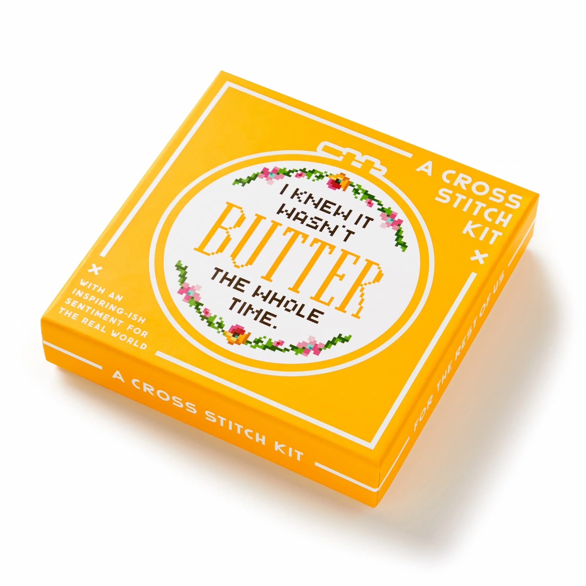 I Knew It Wasn't Butter Cross Stitch Kit - Image 3