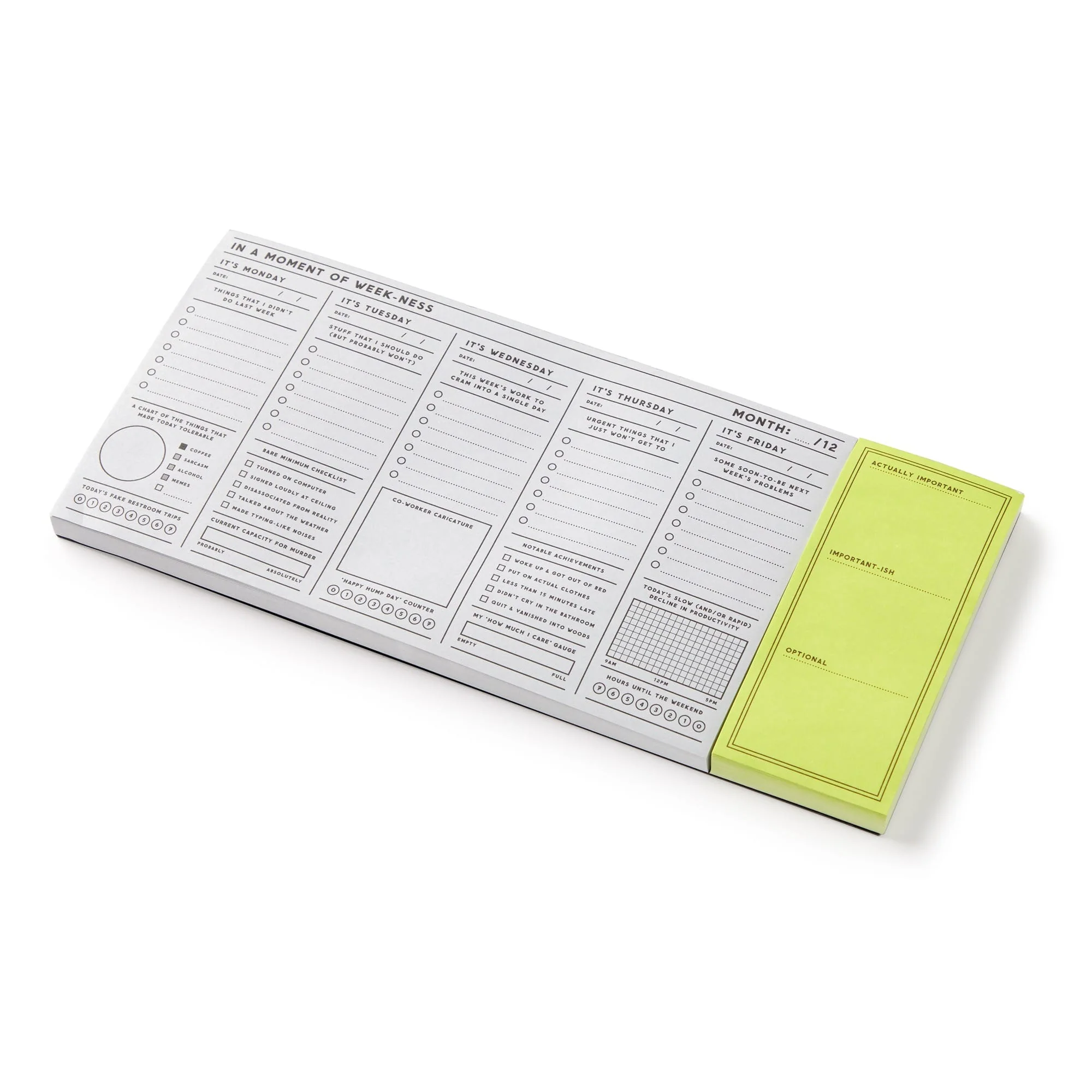 In a Moment of Weekness Weekly Planner Pad - Image 3