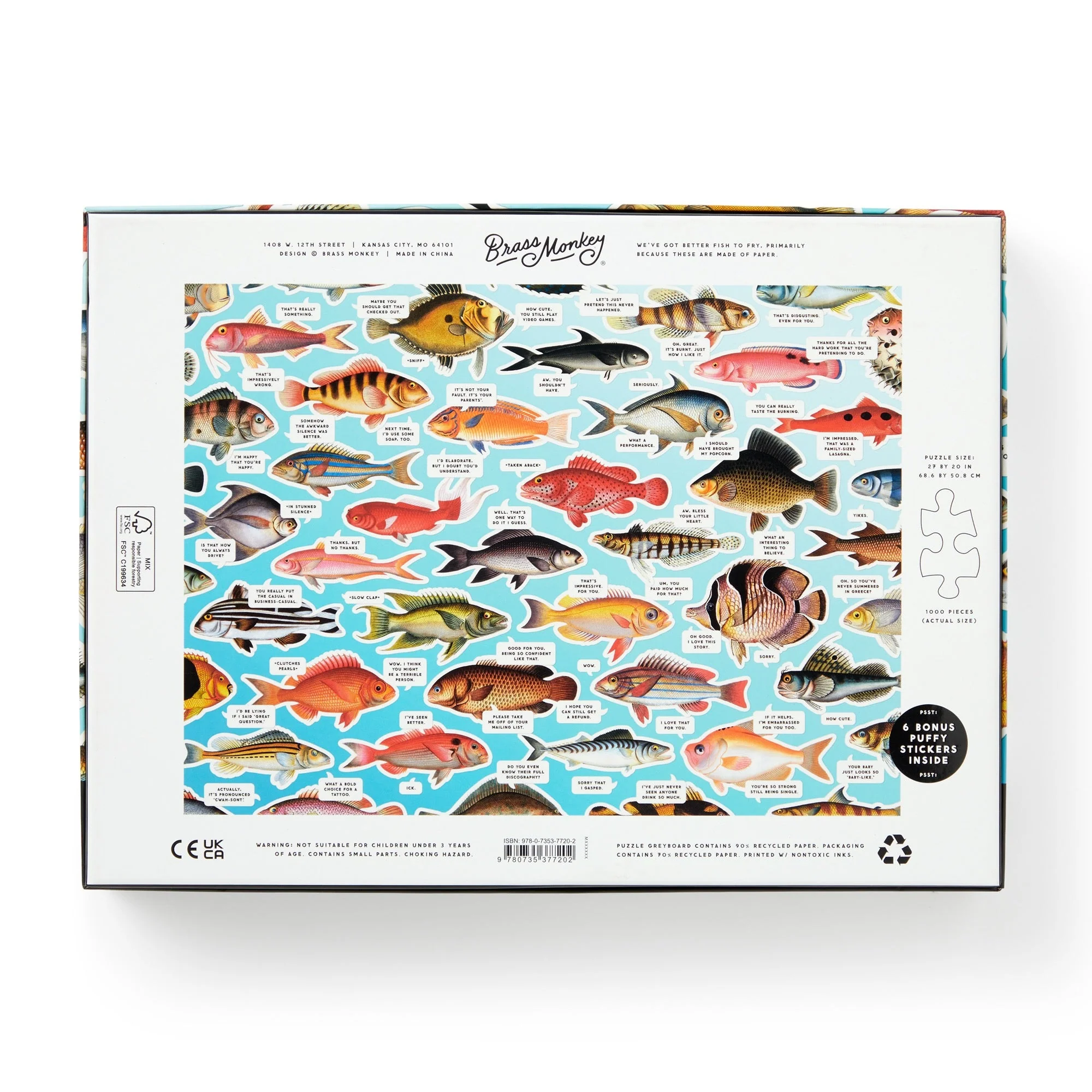 Judgy Fish 1000 Piece Puzzle - Image 5