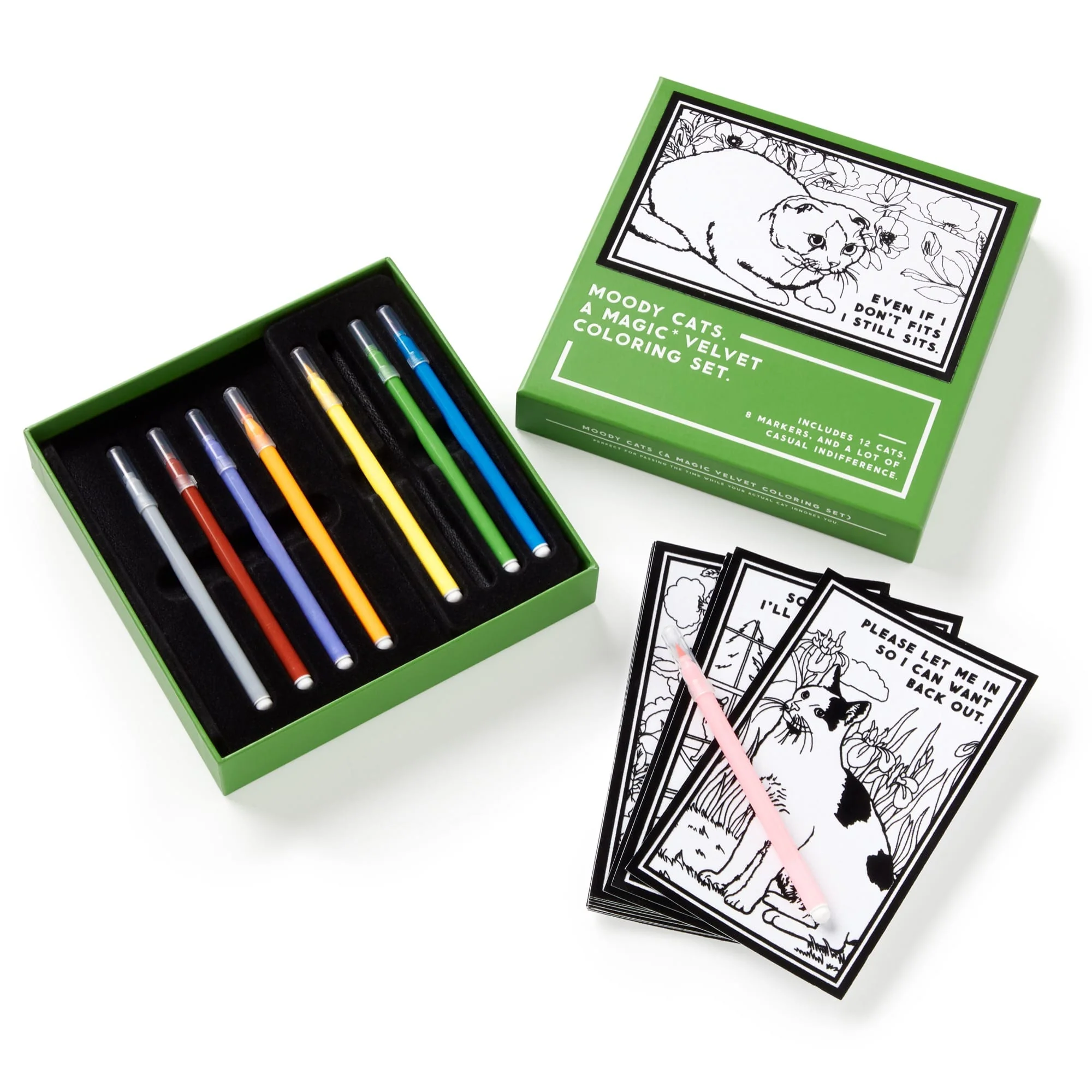 Moody Cats Magic Velvet Coloring Set - Image 3