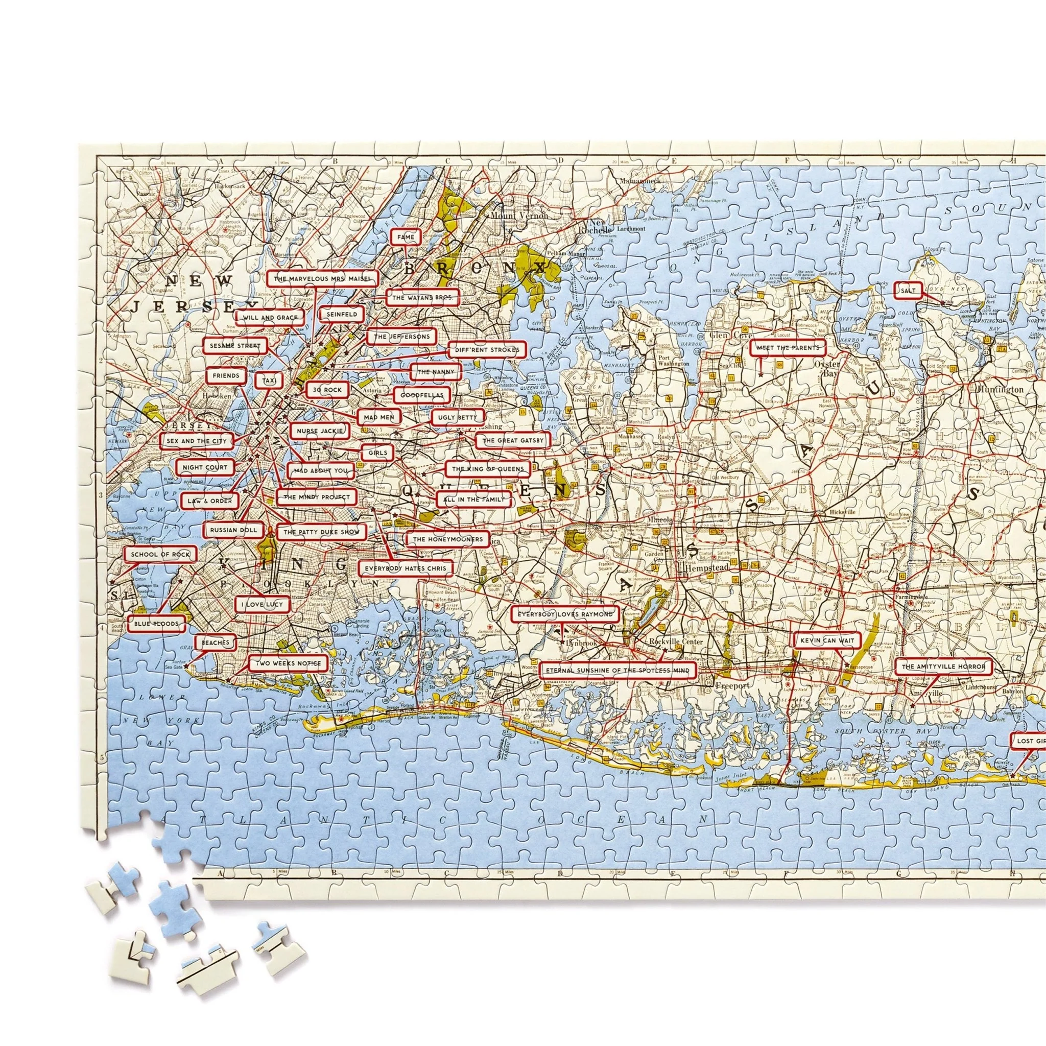NYC Map 1,000 Piece Panoramic Puzzle - Image 6