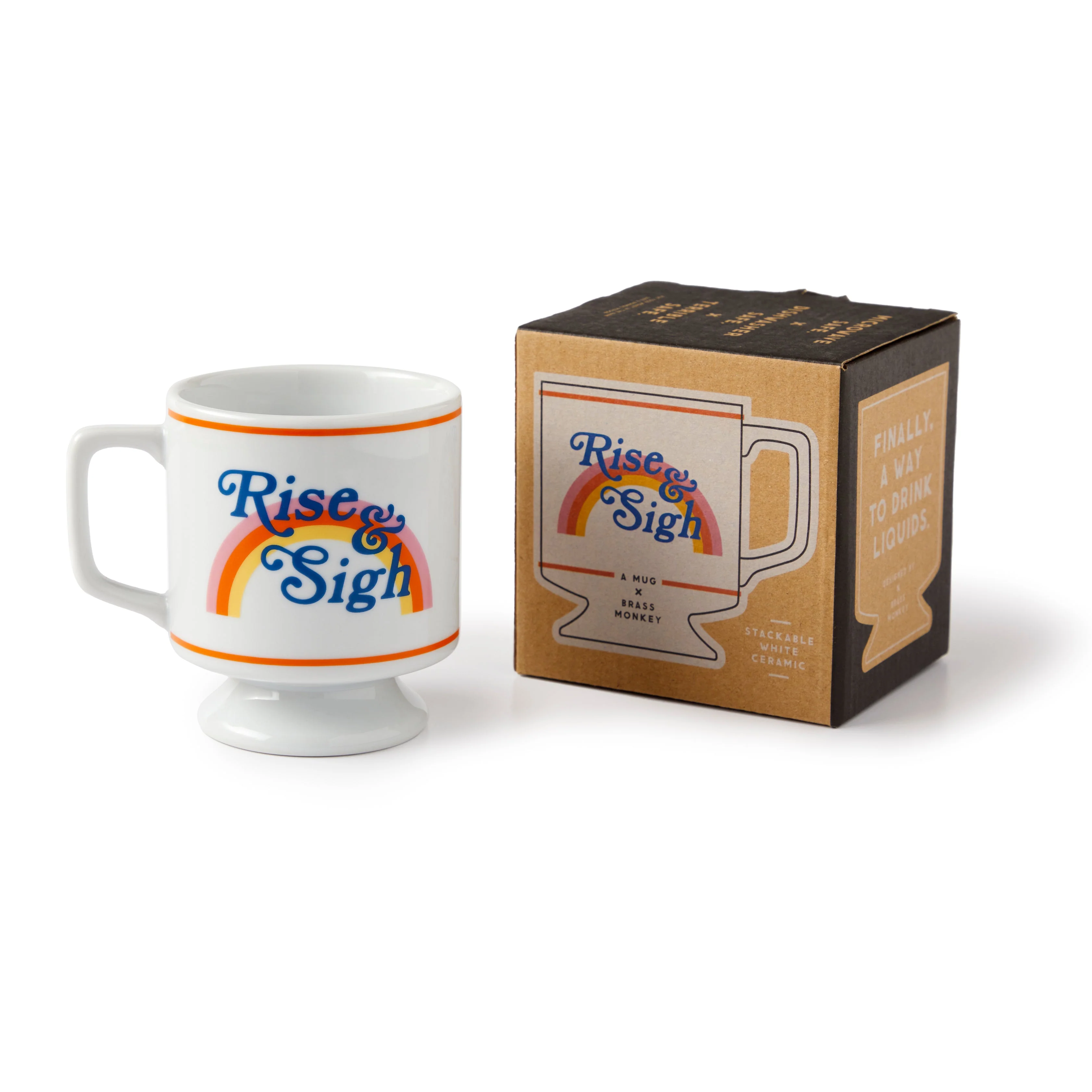 Rise & Sigh Pedestal Mug - Image 3