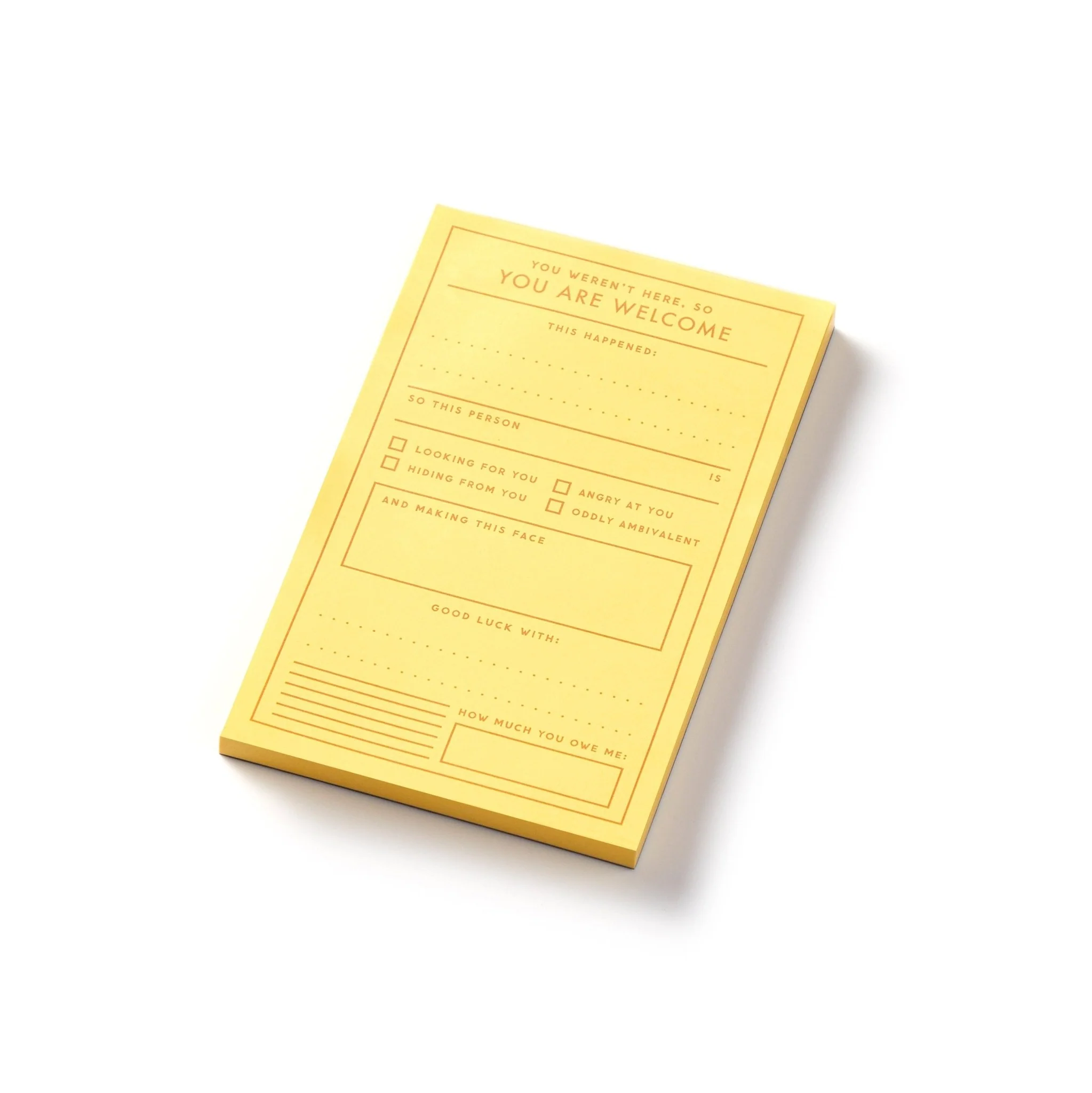 You Are Welcome Memo Pad - Image 3